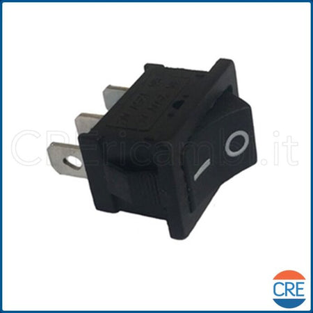 Interruttore-Unipolare-Rettangolare-Piccolo,-Nero,-6A,-19x13mm,-3-Faston-da-4.8mm