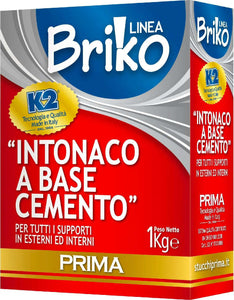 Intonaco Briko K2 a base cemento 1 Kg per piccole riparazioni interne ed esterne Fai da te/Prodotti per la costruzione/Materiali da costruzione/Materie prime per la costruzione/Cemento La Zappa - Altamura, Commerciovirtuoso.it