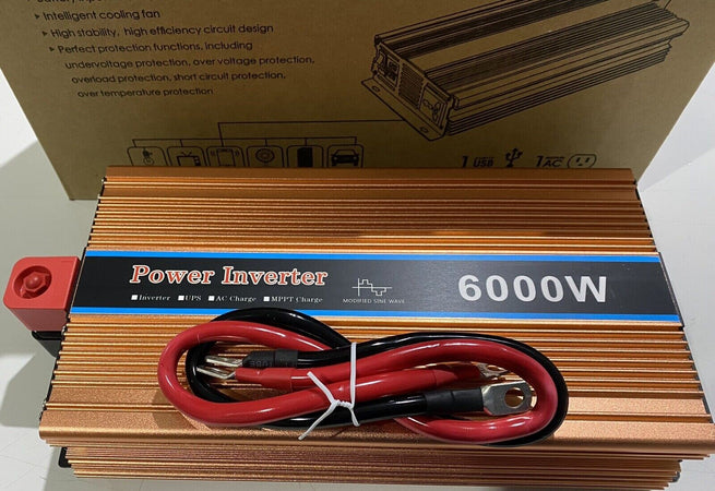 INVERTER di Potenza 6000 Watt ONDA SINUSOIDALE Trasforma 12V A 220V + USB Elettronica/Elettronica per veicoli/Accessori/Accessori audio e video/Invertitori di corrente Zencoccostore - Formia, Commerciovirtuoso.it