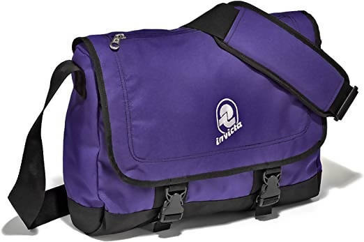Invicta Borsa A Tracolla Joker Shouder Plain Blu Cartella Scuola Tracolla Regolabile Imbottita 12 Lt Porta Notebook Pc