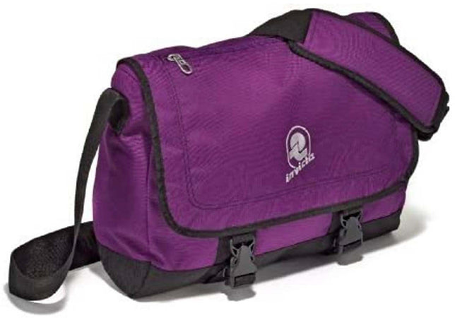 Invicta Tracolla Joker 537 Viola Cartella Postina Scuola Tasca Porta Pc Notebook Borsa Scuola Viola e Nera Logo Bianco