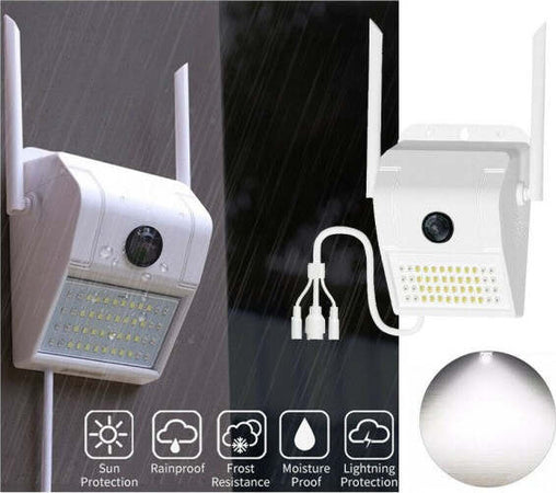 Ip-Camera-Wifi-Esterno-3mp-1080p-Led-Lampada-Solare-Ip66-Telecamera-Cam-Microsd