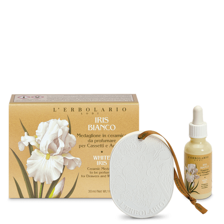 Medaglione per Cassetti e Armadi Iris Bianco