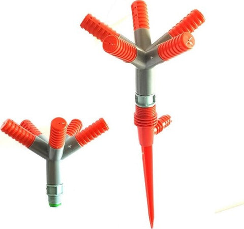Irrigatore-Giardino-Spruzzatore-Prato-Picchetto-Puntale-5-Bracci-360°-Rotante