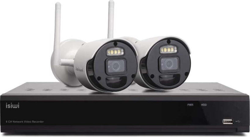 Isiwi Connect2 Kit Videosorveglianza WiFi per uso Interno/Esterno Fai da te/Sicurezza e protezione/Sistemi di sicurezza domestica/Kit video per la sicurezza domestica/Kit di sorveglianza DVR Scontolo.net - Potenza, Commerciovirtuoso.it