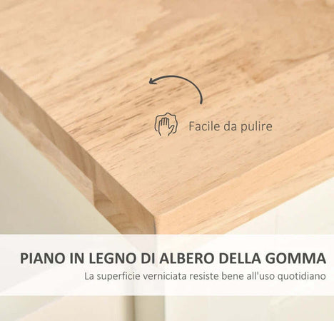 Isola-per-Cucina-per-Utensili-e-Accessori-con-Cassetti,-Armadietto-e-Portasciugamani,-110x49.5x89.5-cm,-Bianco-KY7801-171KY7