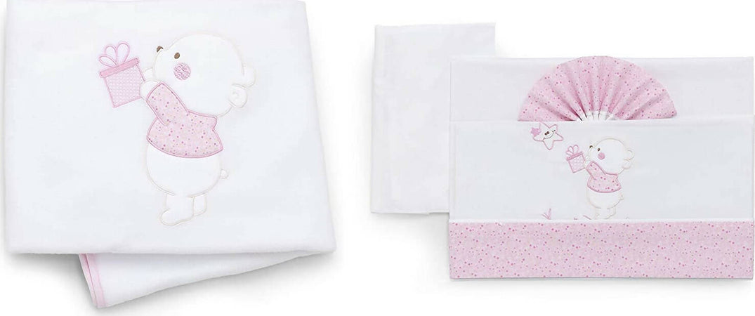 Italbaby Completo Di Lenzuoline Ricamate Per Lettino + Copertina In Pile, Lettino Di Legno Culla Con Disegni Fantasia Casa e cucina/Tessili per la casa/Biancheria per la cameretta/Lenzuola e federe/Set di lenzuola e federe Sanitaria Gioia del Bimbo - Villa San Giovanni, Commerciovirtuoso.it