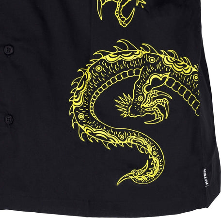 IUTER-Camicia-Manica-Corta-Uomo-Dragon-Shirt-Black-da-uomo