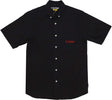 IUTER-Camicia-Manica-Corta-Uomo-Grid-Shirt-Black-da-uomo