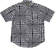 IUTER-Camicia-Manica-Corta-Uomo-Optical-S/s-Shirt-Black-da-uomo