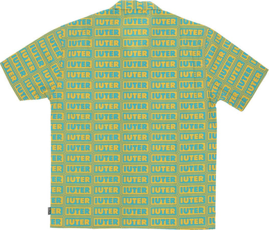 IUTER-Camicia-Manica-Corta-Uomo-Panel-S/s-Shirt-Canary-da-uomo