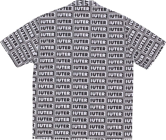 IUTER-Camicia-Manica-Corta-Uomo-Panel-S/s-Shirt-White-da-uomo