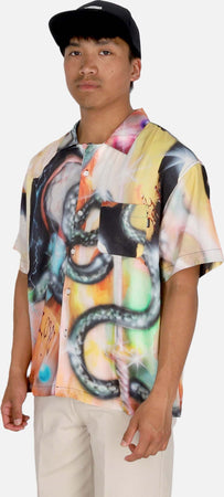 IUTER-Camicia-Manica-Corta-Uomo-Slime-S/s-Shirt-Multicolor-da-uomo