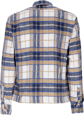 IUTER-Camicia-Manica-Lunga-Uomo-Century-Tartan-Shirt-Beige-da-uomo