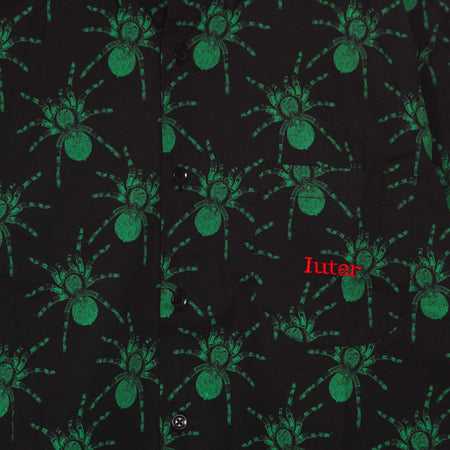 IUTER-Camicia-Manica-Lunga-Uomo-Spider-Shirt-Black-da-uomo