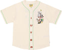 IUTER-Casacca-Bottoni-Uomo-Looney-Tunes-Baseball-Shirt-Cream-da-uomo