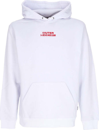 IUTER-Felpa-Cappuccio-Uomo-Horses-Hoodie-White-da-uomo