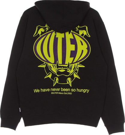 IUTER-Felpa-Cappuccio-Uomo-Hungry-Hoodie-Black-da-uomo