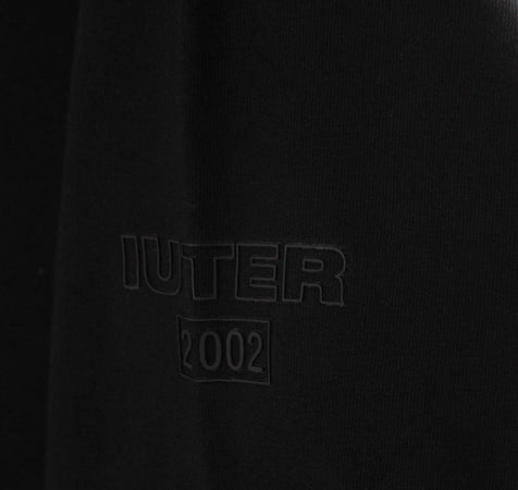 IUTER-Felpa-Cappuccio-Uomo-Logo-Hoodie-Black-da-uomo