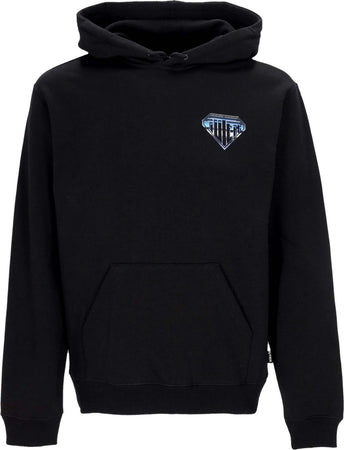 IUTER-Felpa-Cappuccio-Uomo-Metal-Logo-Hoodie-Black-da-uomo
