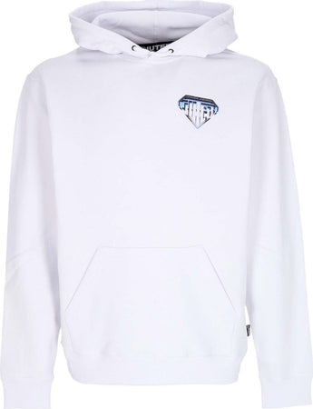 IUTER-Felpa-Cappuccio-Uomo-Metal-Logo-Hoodie-White-da-uomo