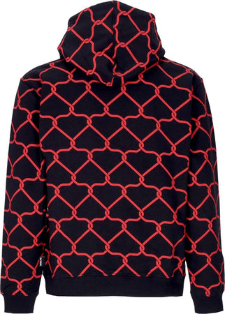 IUTER-Felpa-Cappuccio-Uomo-Net-Hoodie-Black-da-uomo