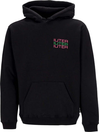 IUTER-Felpa-Cappuccio-Uomo-Spine-Skulls-Hoodie-Black-da-uomo