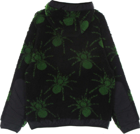 IUTER-Felpa-Cappuccio-Zip-Uomo-Spider-Fur-Zip-Hoodie-Black-da-uomo