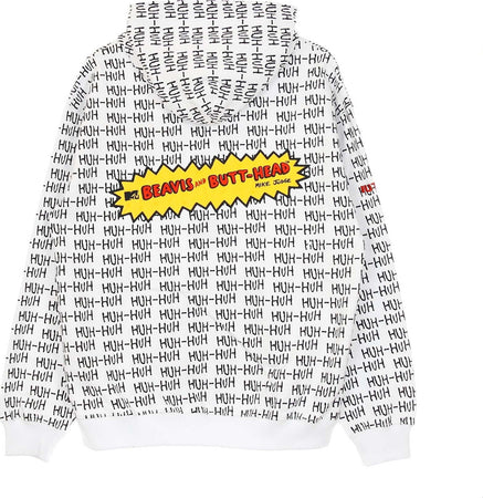 IUTER-Felpa-Leggera-Cappuccio-Uomo-B&b-Ignorant-Hoodie-White-da-uomo