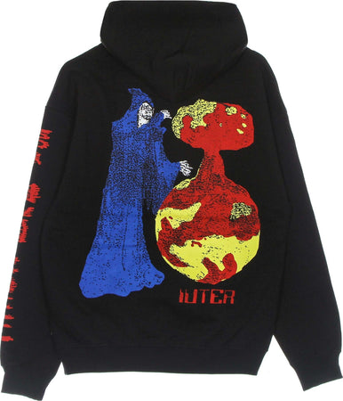 IUTER-Felpa-Leggera-Cappuccio-Uomo-Demon-Hoodie-Black-da-uomo