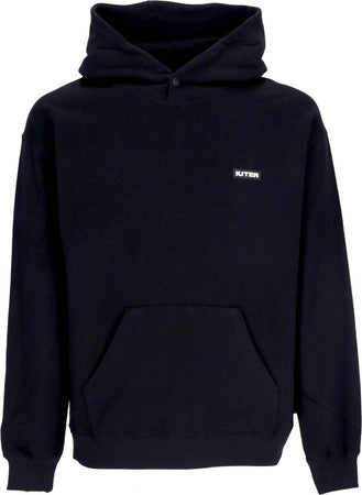 IUTER-Felpa-Leggera-Cappuccio-Uomo-Family-Hoodie-Black-da-uomo