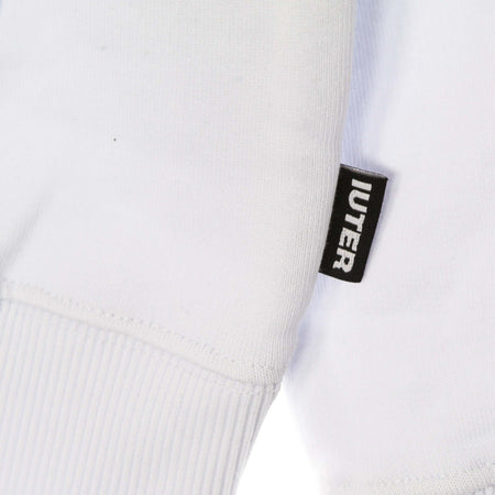 IUTER-Felpa-Leggera-Cappuccio-Uomo-Hungry-Hoodie-White-da-uomo