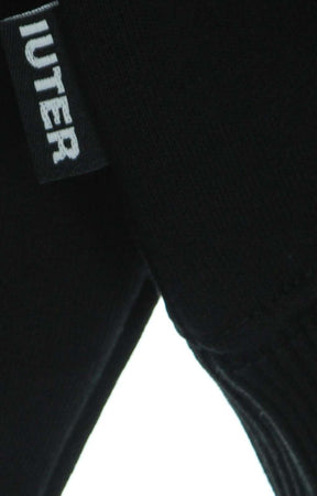 IUTER-Felpa-Leggera-Cappuccio-Uomo-Lovely-Hoodie-Black-da-uomo