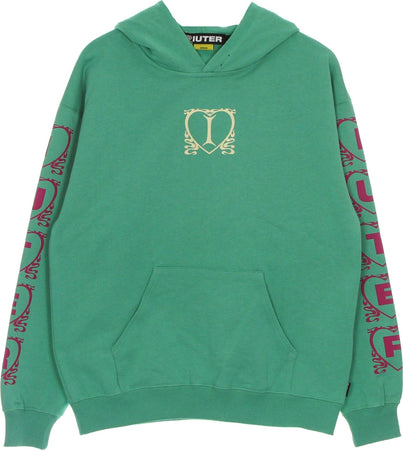 IUTER-Felpa-Leggera-Cappuccio-Uomo-Lovely-Hoodie-Emerald-da-uomo