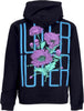 IUTER-Felpa-Leggera-Cappuccio-Uomo-Spine-Skulls-Hoodie-Black-da-uomo