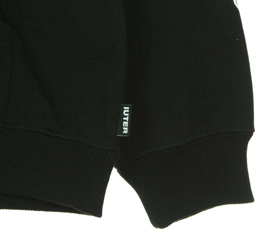 IUTER-Felpa-Leggera-Cappuccio-Uomo-Steel-Hoodie-Black-da-uomo