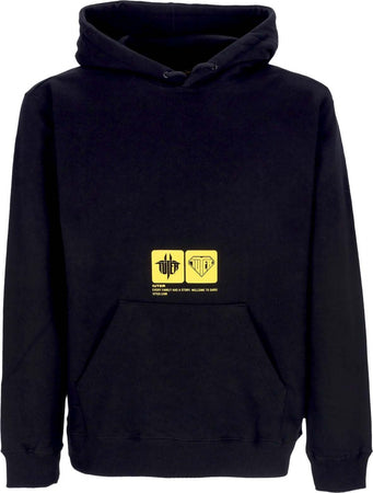 IUTER-Felpa-Leggera-Cappuccio-Uomo-Tab-Hoodie-Black-da-uomo