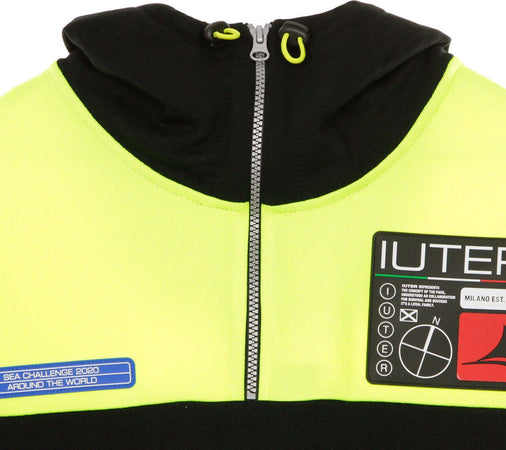 IUTER-Felpa-Leggera-Cappuccio-Zip-Uomo-Challenge-Hoodie-Black-da-uomo