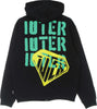 IUTER-Felpa-Leggera-Cappuccio-Zip-Uomo-Stencil-Zip-Hoodie-Black-da-uomo