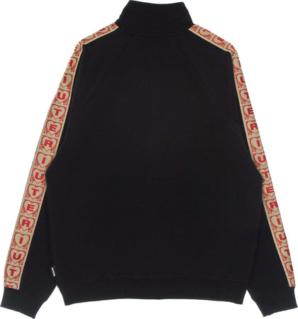 IUTER-Felpa-Leggera-Collo-Alto-Uomo-Lovely-Track-Jacket-Black-da-uomo