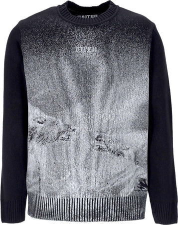 IUTER-Maglione-Uomo-Wrangle-Jumper-Crewneck-Black-da-uomo