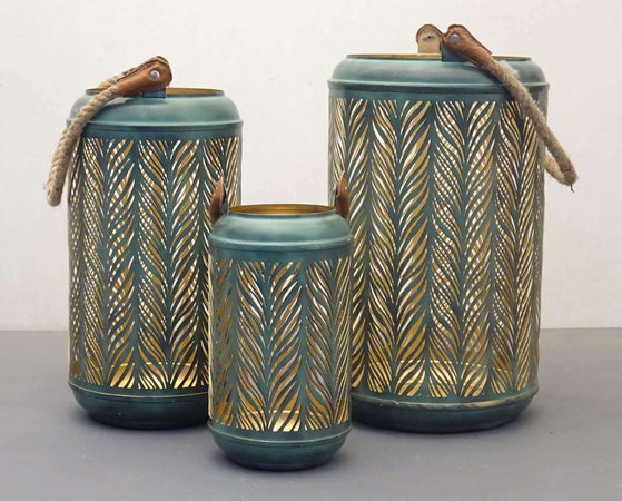 IZUMI---set-di-3-lanterne-in-metallo-Verde-Milani-Home