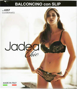 Jadea Coordinato Intimo Donna Jadea Chic Reggiseno Balconcino Con Slip 4357 Moda/Donna/Abbigliamento/Abbigliamento da notte lingerie e intimo/Lingerie & Intimo/Completi intimi L’Orchidea - Siderno, Commerciovirtuoso.it