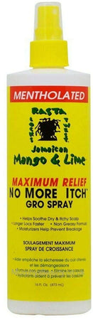 Jamaican Mango & Lime Medicated No More Itch Gro Spray Max 473 Spray per Capelli Rasta Anti Prurito E Idratante