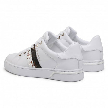 Guess Sneakers Donna Fl5reeele12 Lacci Suola In Gomma Scarpa Casual Sportiva Da Ginnastica Fashion Sneaker Logo Laterale Plateau 2,5 Cm