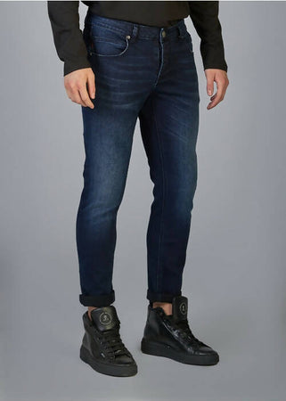 Jeans Uomo Datch Slim Fit Jeans Casual Blu Scuro in Cotone Moda/Uomo/Abbigliamento/Jeans Sportast - Cimego, Commerciovirtuoso.it