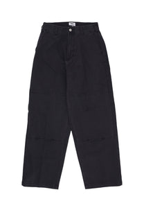 OBEY Jeans Uomo Bigwig Double Knee Worker Denim Black Faded Wash da uomo