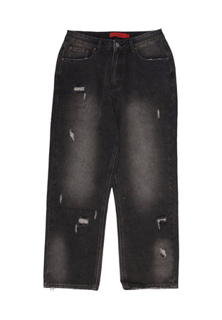 ACUPUNCTURE Jeans Uomo Loose Straight Denim Pants Dark Blue da uomo