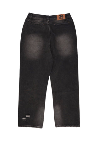 ACUPUNCTURE Jeans Uomo Loose Straight Denim Pants Dark Blue da uomo
