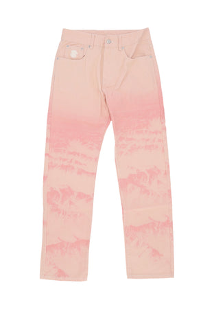 BILLIONAIRE BOYS CLUB Jeans Uomo Mountain Print Astro Denim Pant Pink da uomo